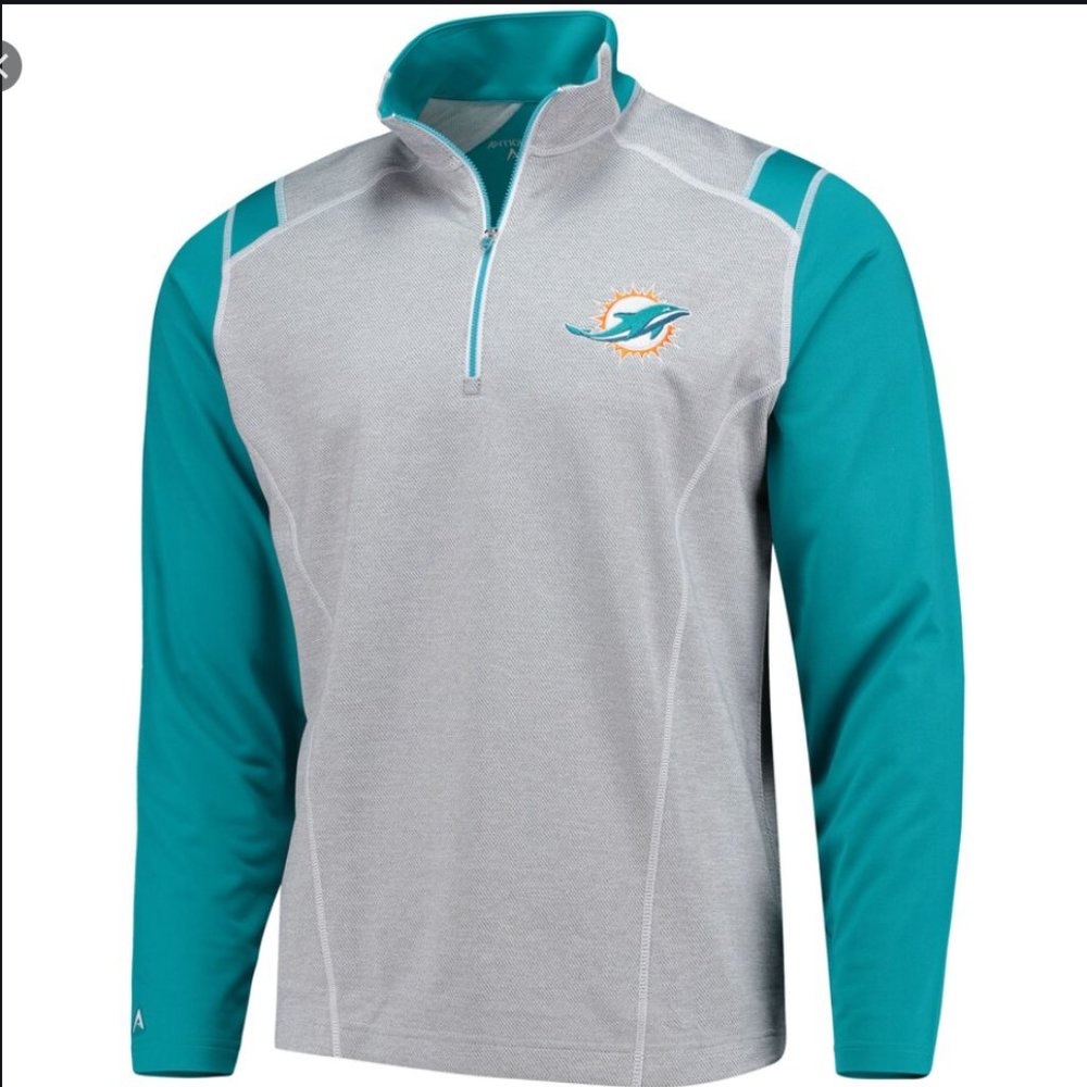 Antigua Miami Dolphins Quarter-Zip